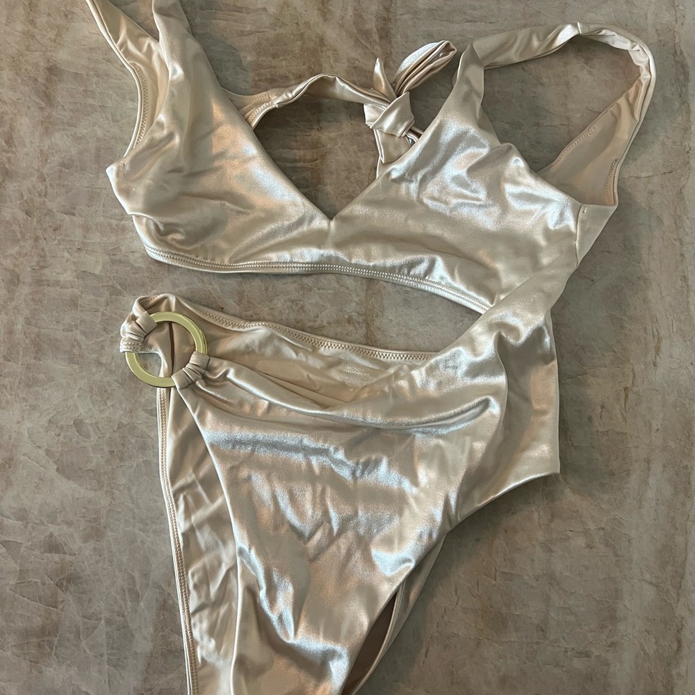 One Piece Swimsuit - Champagne/ Ivory